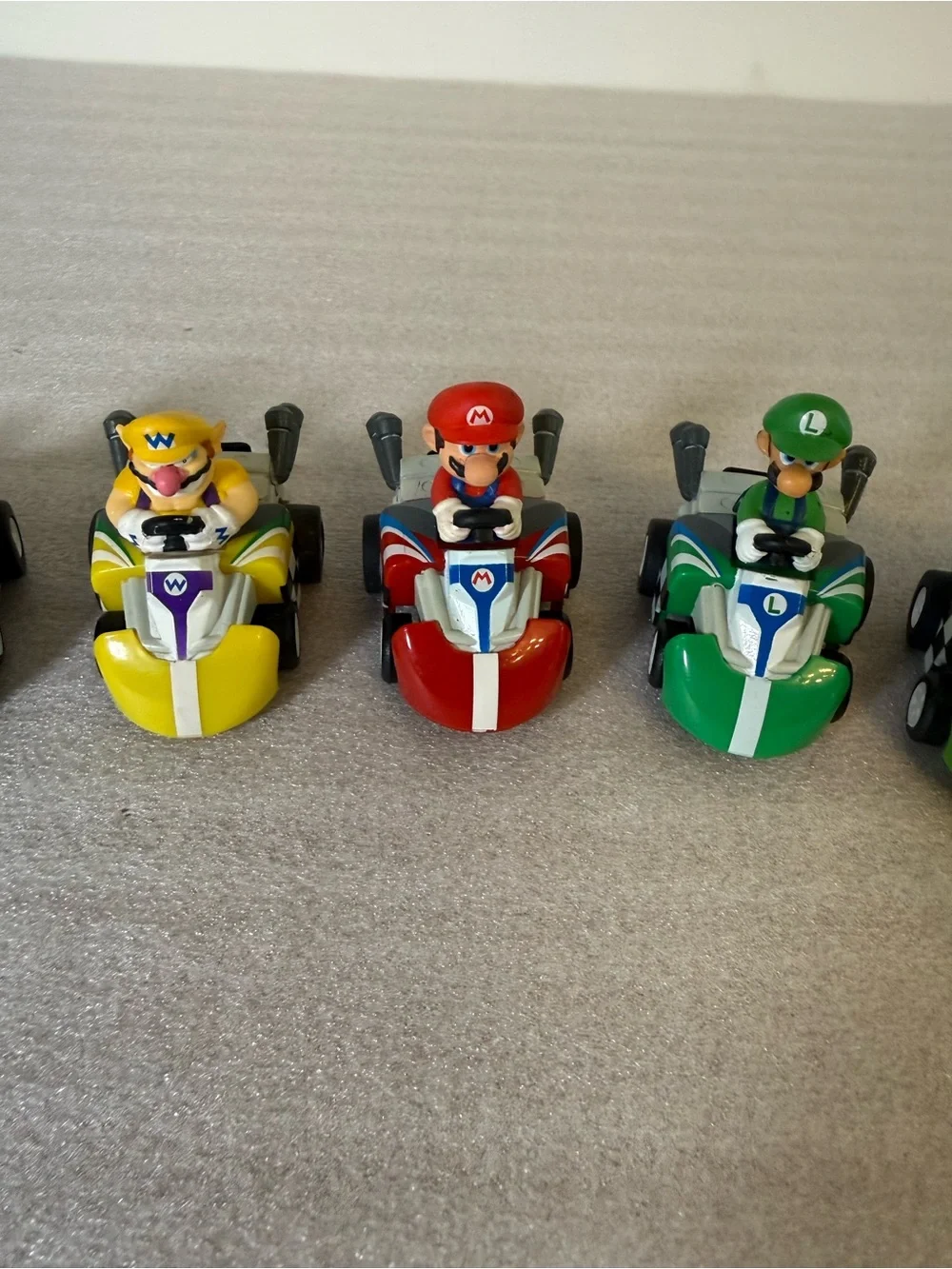 2009 Nintendo Mario Kart Mini Pull-back Racers Set of 5